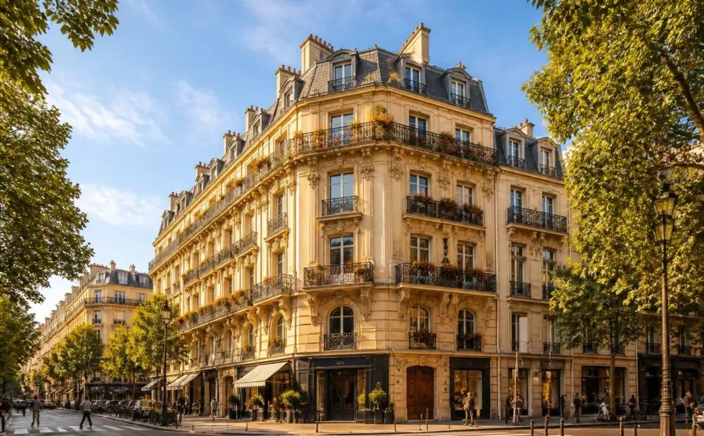 Elegance haussmannienne sous le soleil parisien